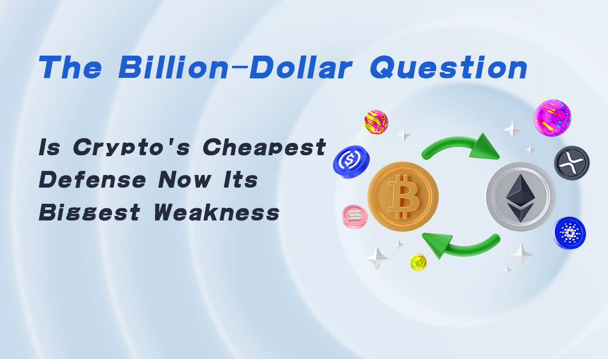 The Billion-Dollar Question; Is Crypto’s Cheapest Defense Now Its Biggest Weakness